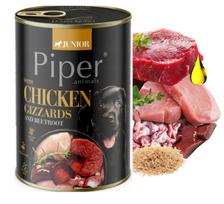 Šunų konservai DOLINA NOTECI PIPER JUNIOR su vištienos skrandukais, 400 g
