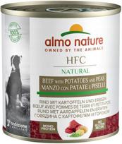 Šunų konservai ALMO NATURE HFC, jautiena su bulvėmis ir žirniais, 290 g