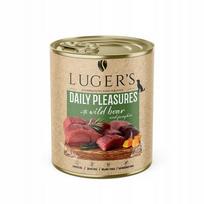 Šunų konservai Luger's Daily Pleasures su laukine mėsa ir moliūgu, 800 g