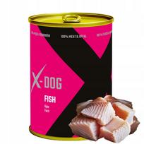 Šunų konservai su žuvimi, 100 % mėsa, be grūdų, 400 g, X-DOG
