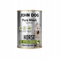 Šunų konservai John Dog Pure Black Sensi su arkliena, 800 g