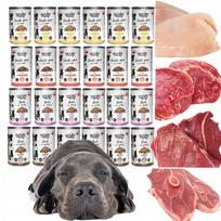 Šunų konservai TUF TUF MIX, 75 % mėsos gabaliukų padaže, 24 x 415 g, 9,96 kg