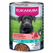 Šunų konservai EUKANUBA su jautiena ir moliūgu, 400 g