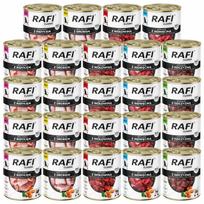 Šunų konservuotas maistas Dolina Noteci Rafi Classic, įvairių skonių, 24 x 800 g