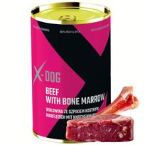 Šunų konservai su jautiena ir kaulų čiulpais, 800 g, X-DOG