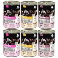 Šunų konservai PET REPUBLIC, vienos rūšies baltymai, įvairių skonių, 6 x 400 g