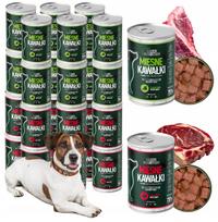 Šunų konservai su 75% mėsos gabalėliais padaže, Green Nutrition, 24 vnt.