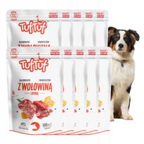 Šunų konservų rinkinys Tuf Tuf su jautiena ir moliūgu, 10 x 500 g