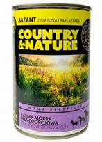 Šlapi maistas šunims COUNTRY&NATURE, fazanas su kriauše ir baklažanu, 400 g
