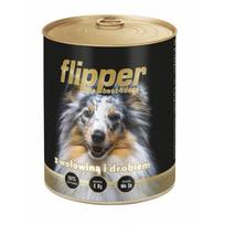 Šlapias šunų pašaras Flipper su jautiena ir paukštiena, 400 g