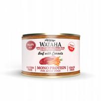 Šunų konservai WATAHA 185 g, jautiena su morkomis