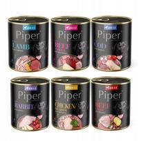Šunų konservai Piper Animals, įvairių skonių, 30 x 800 g