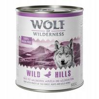 Šunų konservai Wolf of Wilderness Wild Hills su antiena, 6 x 800 g