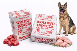 Šaldyti jautienos ir kalakutienos BARF kubeliai šunims, 10 kg (250 g vienetas)