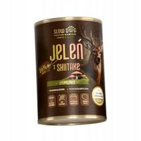 Šunų konservai Slow Dog Immuno su elniena ir šiitake grybais, 400 g