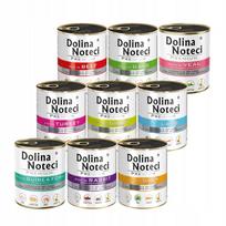 Šunų konservų rinkinys Dolina Noteci be žuvies ir vištienos, 9 x 800 g