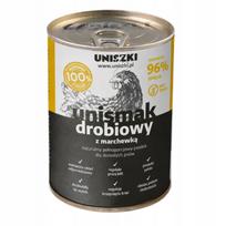 Šunų konservai Uniszki Unismak su morkomis, 400 g, be grūdų