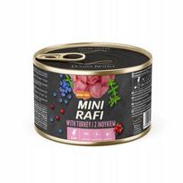 Šunų konservai Rafi MINI su kalakutiena, 185 g