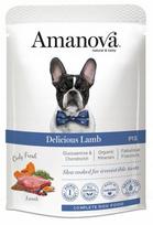 Sausas maistas šunims Amanova Dog Adult Delicious Lamb, aviena, 300 g, jautriai odai