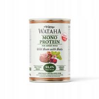 Šunų konservai WATAHA MONO PROTEIN, 94,4 % šerniena su burokėliais, 400 g