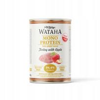 Šunų konservai WATAHA MONO PROTEIN su kalakutiena ir obuoliais, 400 g