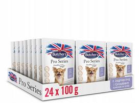 Šunų konservai Butcher's Pro Series su ėriena ir žirneliais, 24 x 100 g