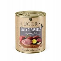Šunų konservai Luger's Daily Pleasures su kiaulienos nugarine, 800 g
