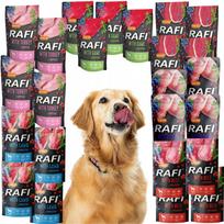 Šlapias šunų maistas Rafi Mix, be grūdų, 24 x 500 g