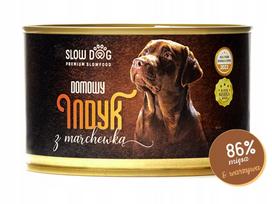 Šunų konservai SLOW DOG, kalakutiena su morkomis, 86% mėsos, 410 g