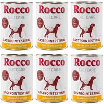 Šunų ėdalas Rocco Diet Gastro Intestinal su vištiena ir pastarnokais, 6 x 400 g