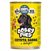 Šlapi šunų pašaras Dobry Pies Mono su stirniena ir kolagenu, 400 g