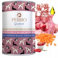 Šunų pašaras PERRO Gourmet su triušiena ir morkomis, 400 g
