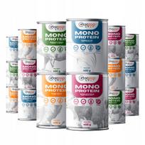 Šlapias šunų ėdalas GACZOO MONO PROTEIN, įvairių skonių, hipoalerginis, 16 x 400 g