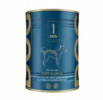 Šlapi šunų pašaras su veršiena ir morkomis, be grūdų, 800 g, 1DOG