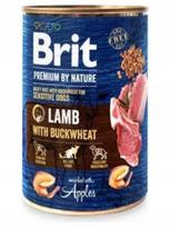 Šunų konservai Brit Premium By Nature su ėriena ir grikiais, 400 g