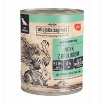 Šunų konservai Wiejska Zagroda su kalakutiena ir triušiena, suaugusiems, 800 g