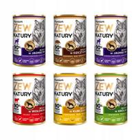 Šunų konservai Zew Natury Premium be žuvies, įvairių skonių, 6x400 g