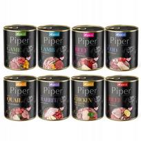 Šlapias šunų ėdalas Piper Animals, įvairūs skoniai, 24 x 800 g