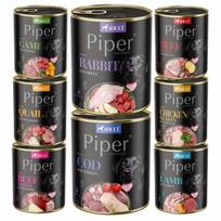 Šunų konservai PIPER PREMIUM, įvairūs skoniai, 10x800 g, VALLEY NOTEĆI