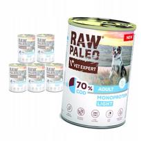 Šunų konservai Raw Paleo Adult Monoprotein Light su menke, 6 x 400 g