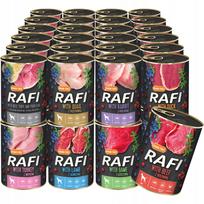 Šunų konservai Rafi Premium, įvairūs skoniai, 48 x 400 g