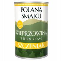 Šunų konservai POLANA SMAKU, kiauliena su burokėliais, 400 g