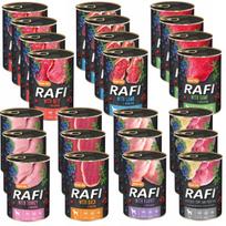Šunų konservai Rafi, įvairūs skoniai, 24 x 800 g