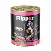 Šunų konservai su jautiena Flipper Pate, 800 g