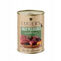 Šunų konservai Luger's Daily Pleasures su elniena ir moliūgu, 400 g