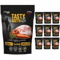 Šunų pašaras su kalakutiena BIOFEED TASTY DOG, 90% mėsos, 10 x 500 g