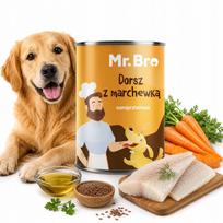 Menkių filė su morkomis, petražolėmis ir linų sėmenimis MR. BRO, 400 g