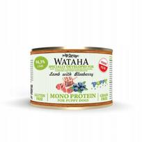 Šunų maistas WATAHA MONO PROTEIN su ėriena ir mėlynėmis, 185 g