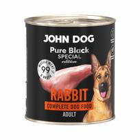 Šunų konservai John Dog Pure Black Special Edition su triušiena, 800 g