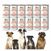 Šunų konservai Brit Care Mono Protein su kalakutiena, 400 g, 12 vnt.